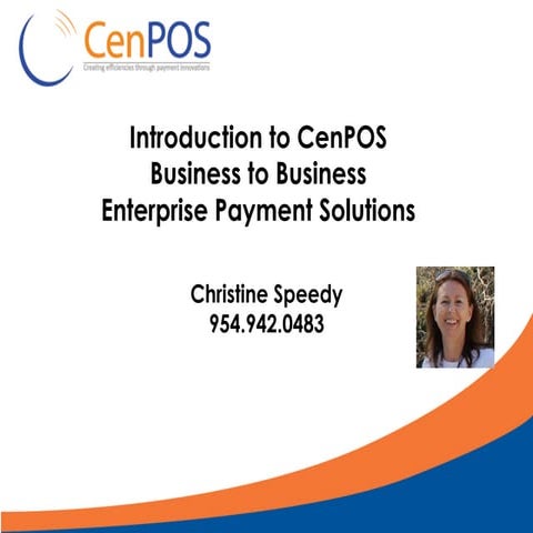 Introduction to Cenpos Business to Business cloud payment solutions