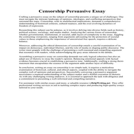 Censorship Persuasive Essay.pdf