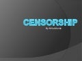Essay on censorship