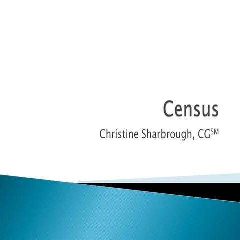 Using the US Federal Census in Genealogy Handout | PDF