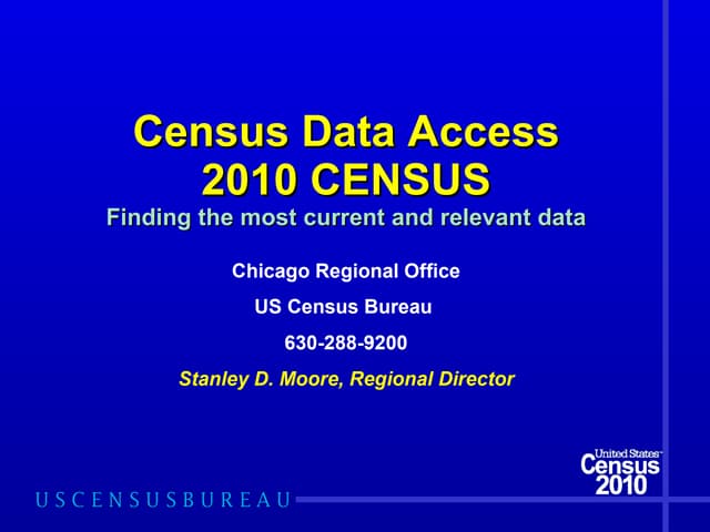 Making It Cout: Using the 2010 US Census in Grant Writing