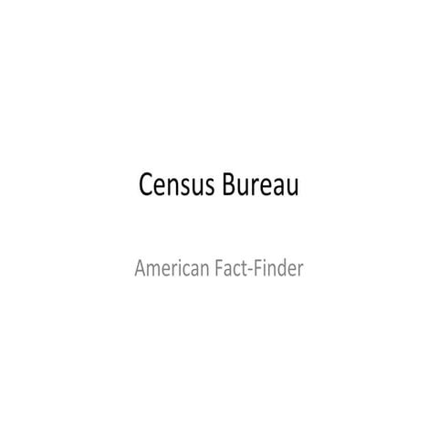 Census Bureau | PPT