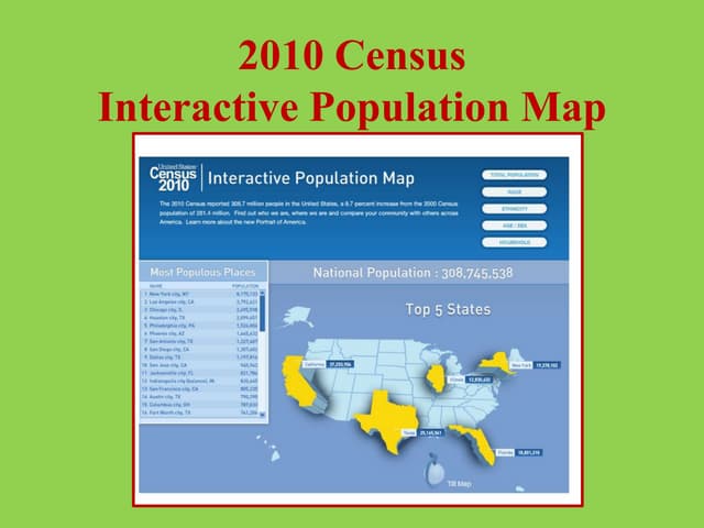2010 Census Population Interactive Map