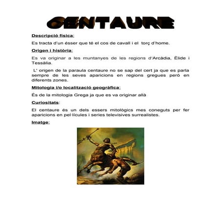 Centaure | DOC