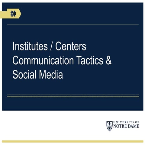 How to help your online presence for your Center or Institute