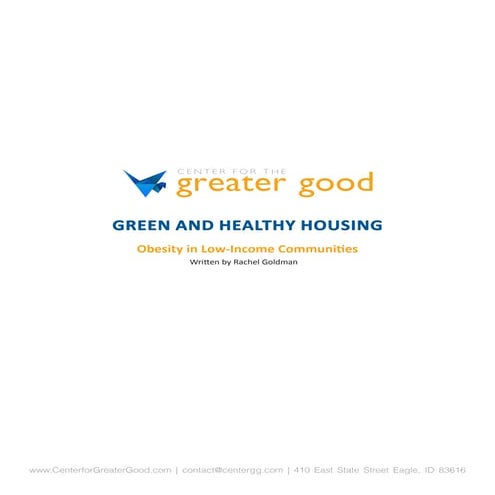 Obesity by Center for the Greater Good 