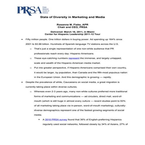 1 Trillion Reasons for Diverse Marketing: State of Diversity in Media — PRSA'...