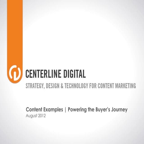 Centerline Capabilities - Content and The Buyer's Journey