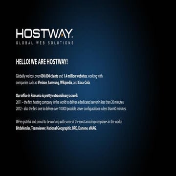 CentOS Dojo Bucharest - Hostway Romania