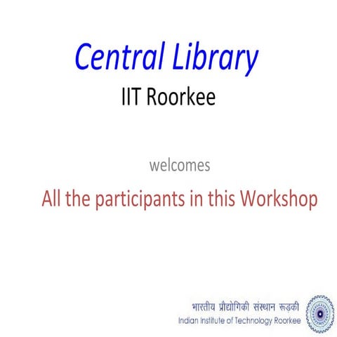 IITR Central Library Presentation
