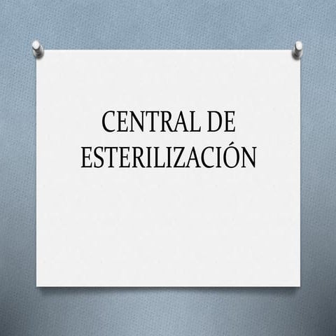 Central de esterilización