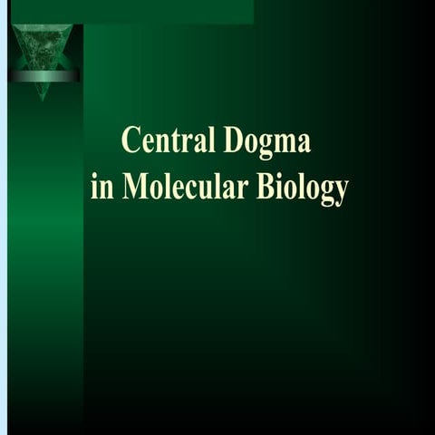 Central dogma of molecular biology