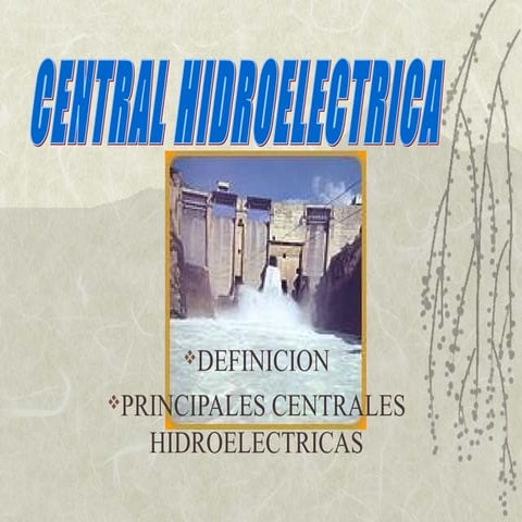 Central hidroelectrica