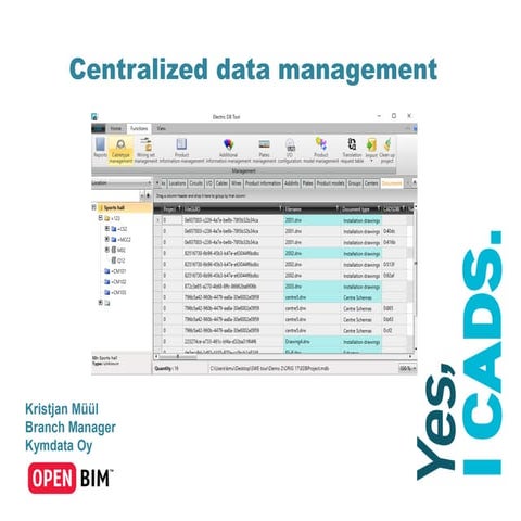 Projekta informācijas centralizēta apstrāde