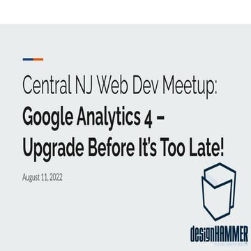 Central NJ Web Developers Meetup - Google Analytics 4.pdf
