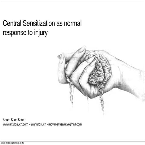 Central sensitization as normal response to injury