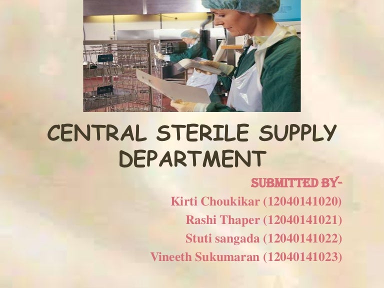 Central Sterile Supply Department