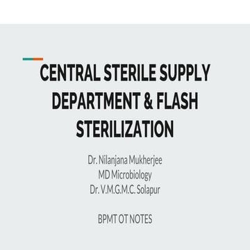 CENTRAL STERILE SUPPLY DEPARTMENT & FLASH STERILIZATION.pptx