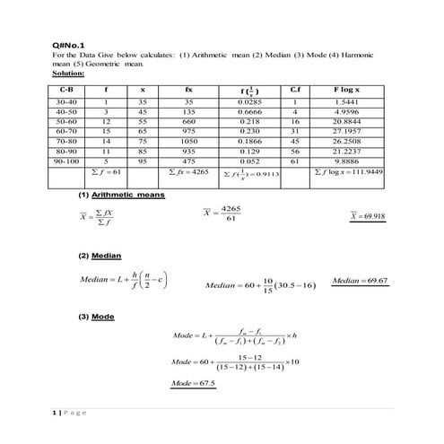 Central tedancy & correlation project - 2