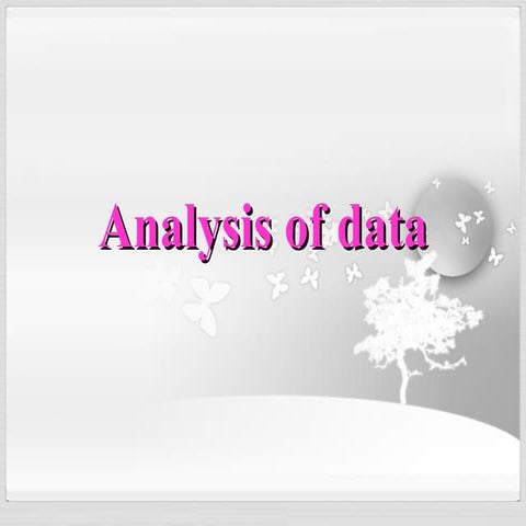 Central Tendency for bio statistics and data analysis