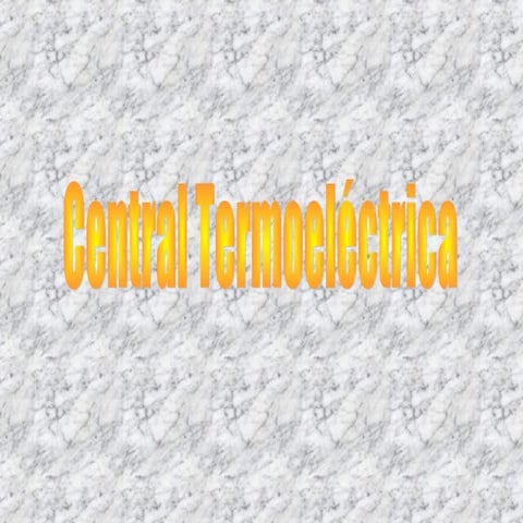 Central termoeléctrica