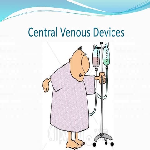Central venous access catheter