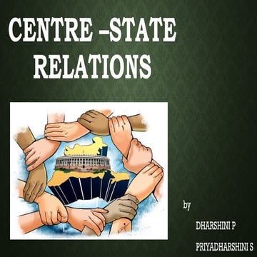 Centre State Relations | PPT