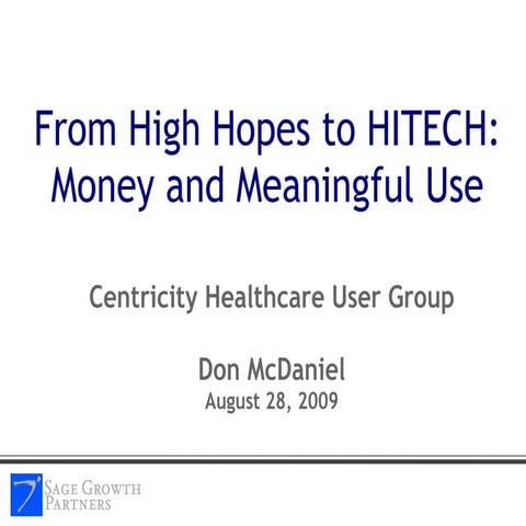 Centricity Healthcare Meaningful Use