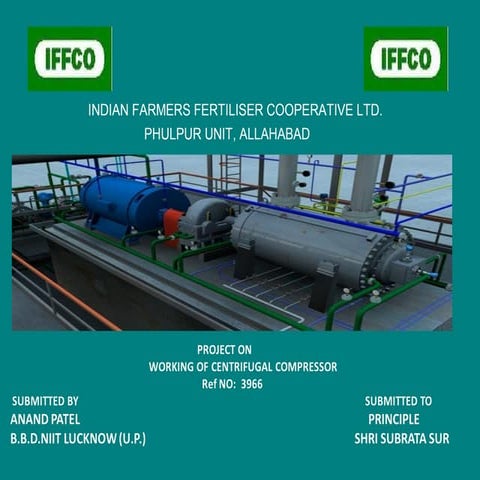 Centrifugal compressor   in IFFCO