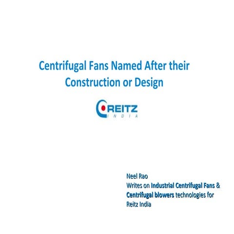Components Of An Industrial Centrifugal Fans | PPTX