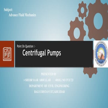 Centrifugal pump