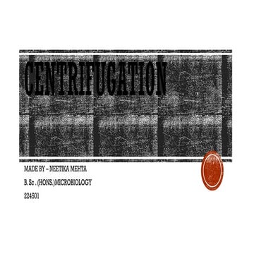 centrifugation principle of centrifugation, Preparative and analytical centri...