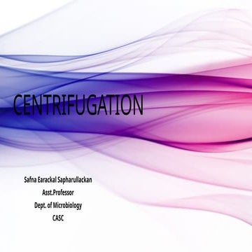 CENTRIFUGATION(analytical technique).pptx