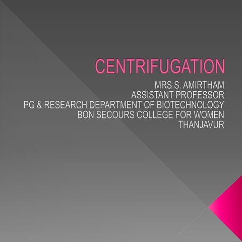 Centrifugation   amirtham