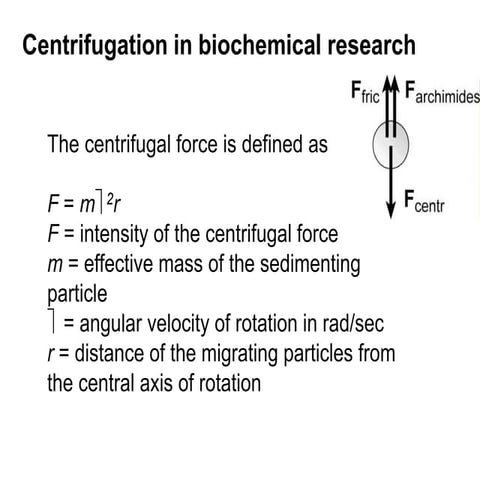 Centrifugation lecture