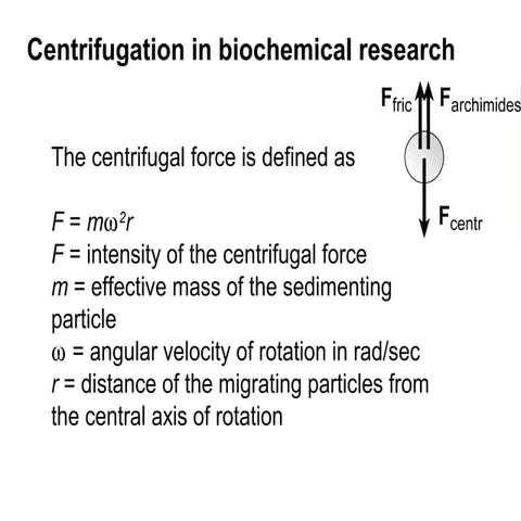 Centrifugation Lecture