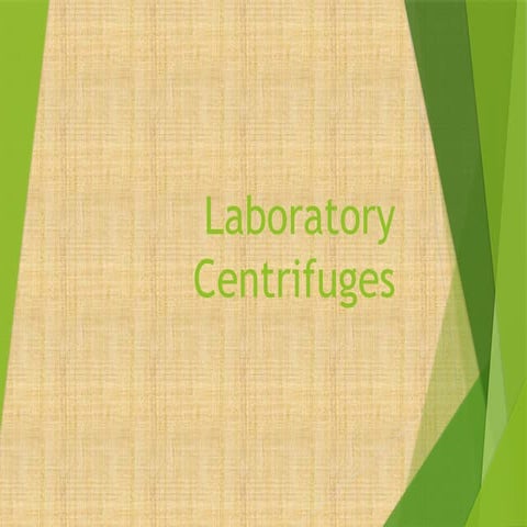 centrifuge principle and application | PPT