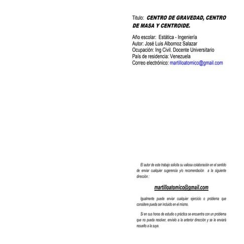 Centro gravedad-centroide