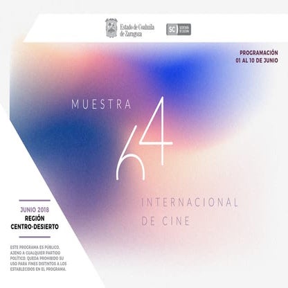 Cartelera Cultural Región Centro Junio 2018