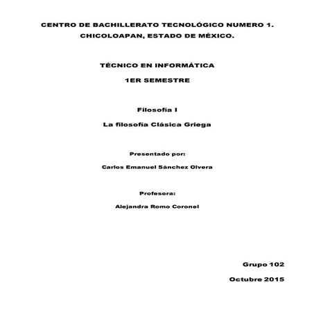 Centro de bachillerato tecnológico numero 1 2