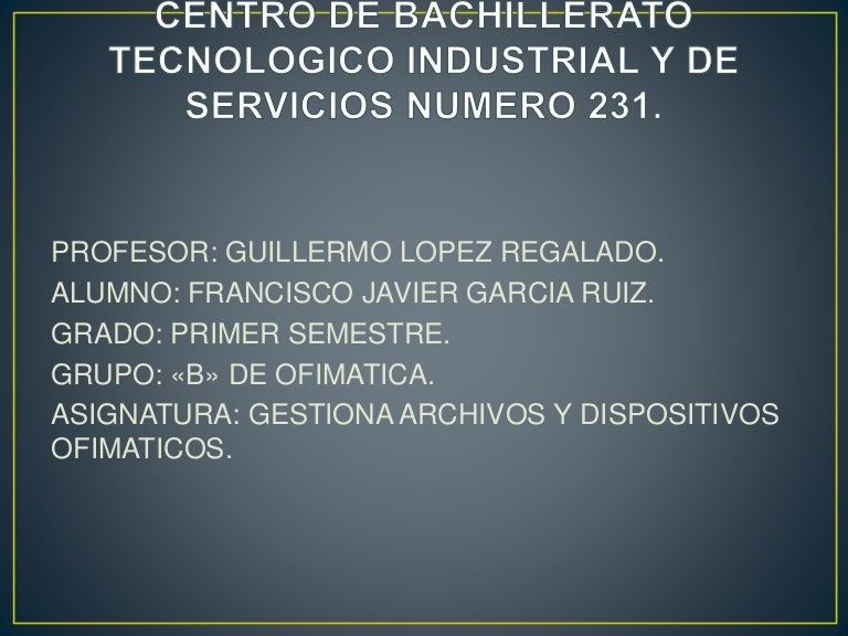 Centro de bachillerato tecnologico industrial y de servicios