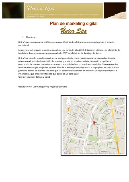 Caso de estudio: Centro de estetica y adelgazamiento - Plan de marketing digital