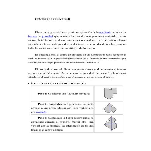 Centro de gravedad trabajo 2