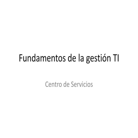 Centro de servicios