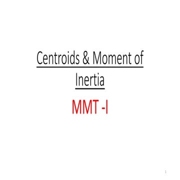 Centroid and Moment of Inertia from mechanics of material by hibbler related ...