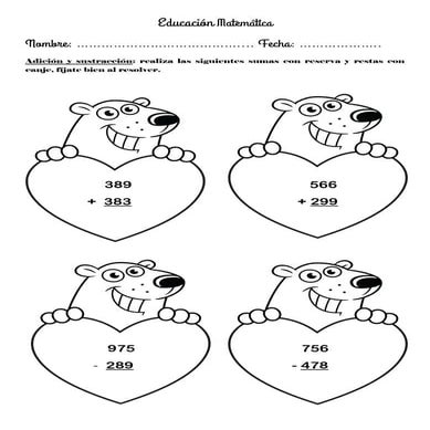 Centro matemática 2°y 3° Día del amor o San Valentín