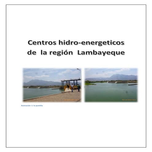 Centros hidro energeticos de lambayeque