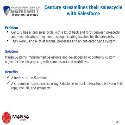 Century Industrial Coatings implements Salesforce and streamlines their sales...