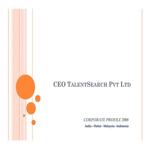 Ceo Talent Search Pvt  Ltd  Presentation (2)