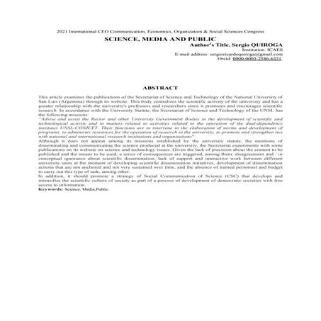 The why and how of science communication | PDF